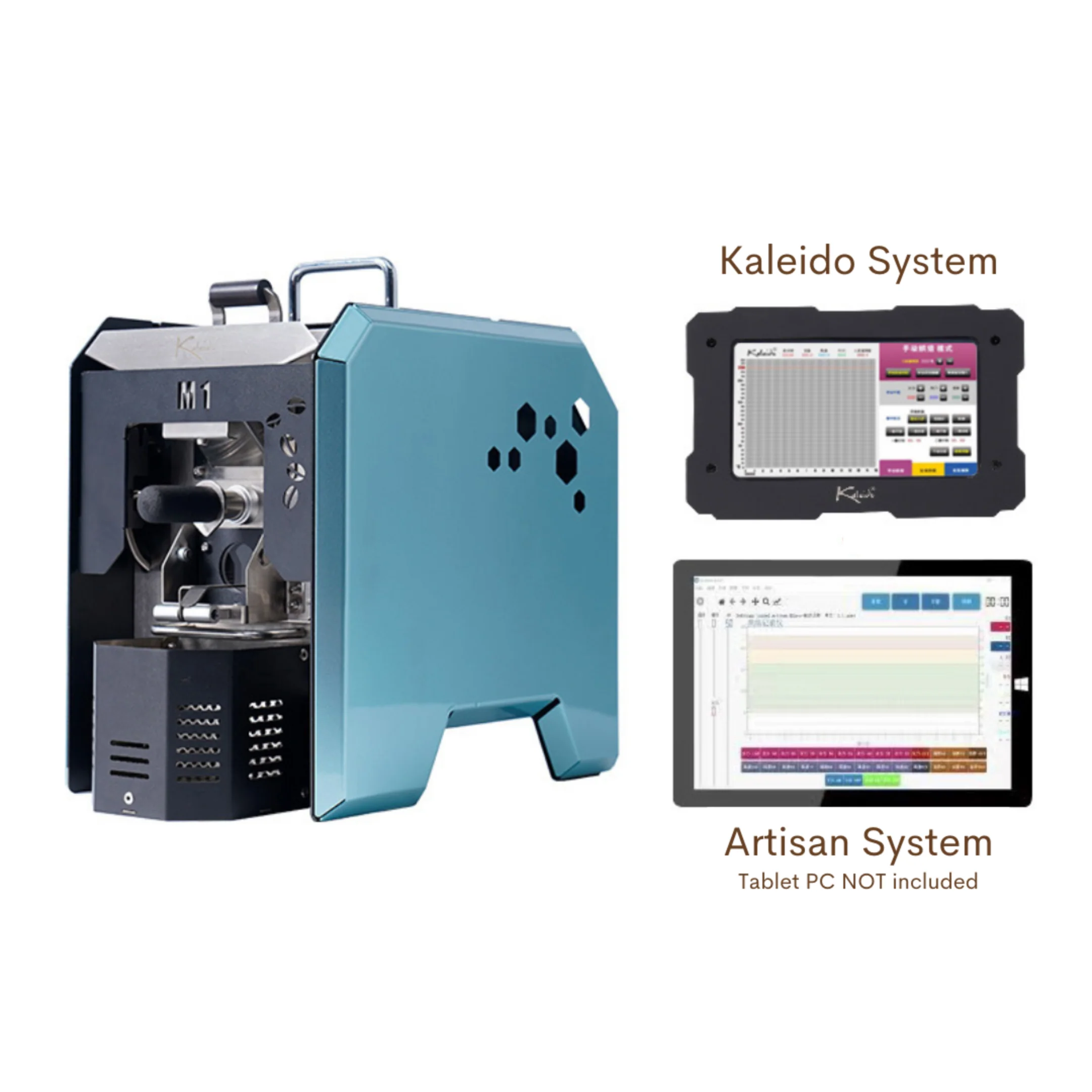Kaleido Sniper M1s Dual System Electric Coffee Roaster (200g Capacity) - Artisan + Kaleido System (Version 2) - Image 7