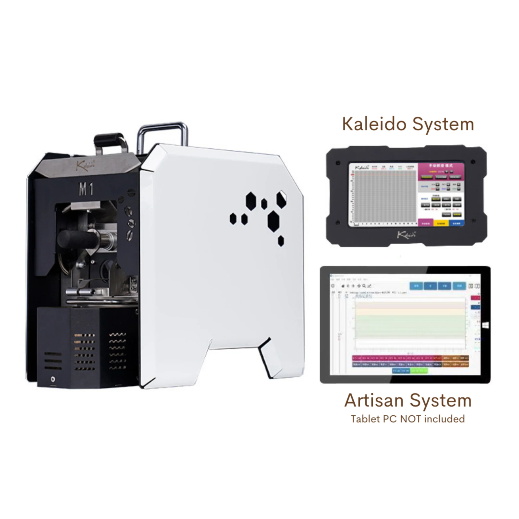 Kaleido Sniper M1s Dual System Electric Coffee Roaster (200g Capacity) - Artisan + Kaleido System (Version 2) - Image 9